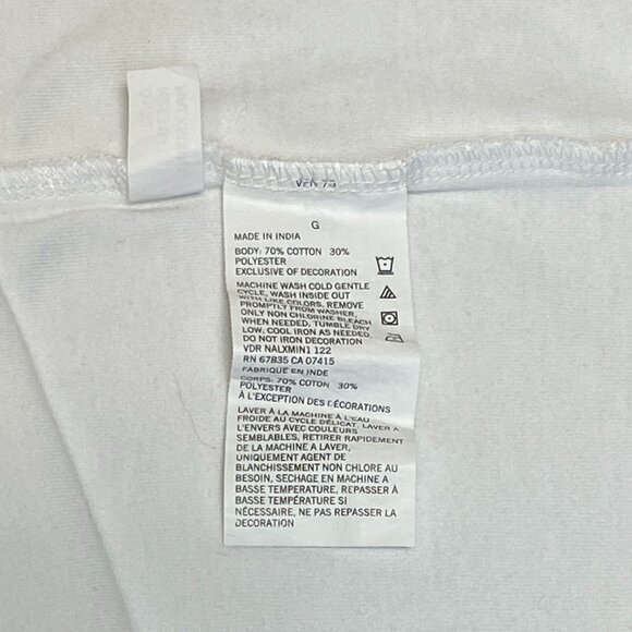 Nautica Short Sleeve Striped Band Collar Sleeve 2 Button Polo Shirt White Navy L - Picture 12 of 12